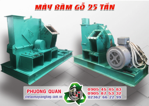 Máy băm gỗ 25 tấn