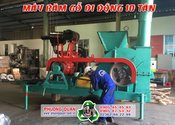 Máy Băm Di Động 10 tấn