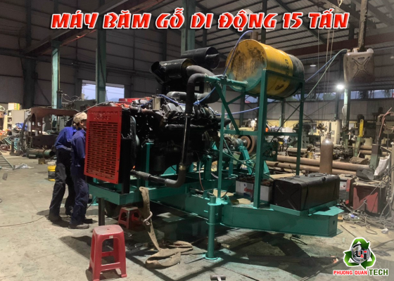 Máy Băm Di Động 15 Tấn