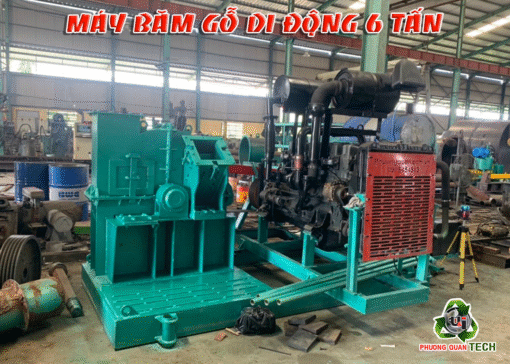 Máy Băm Di Động 6 Tấn